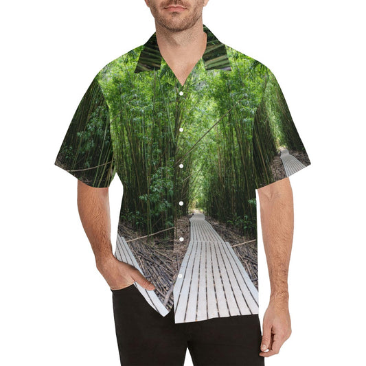 Bamboo Collection Men's All Over Print Hawaiian Shirt (Model T58)