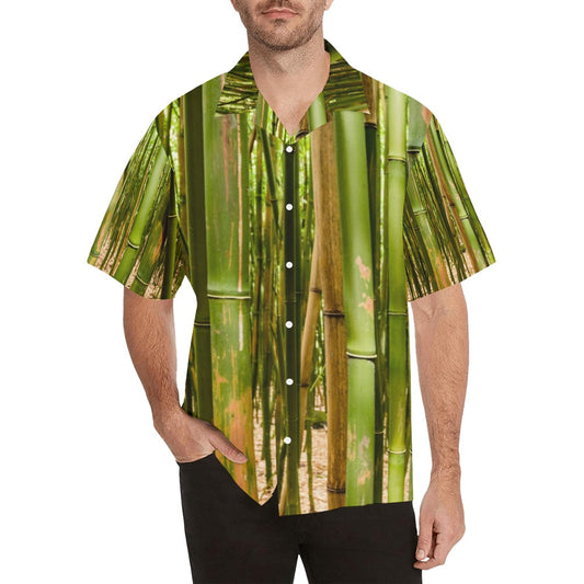 Bamboo Collection V1 Men's All Over Print Hawaiian Shirt (Model T58)
